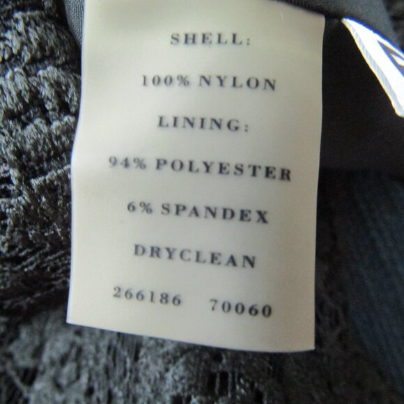 Ann Taylor Pencil Skirt 10 Petite Green Floral Lace Feminine Classic Business - Picture 10 of 12